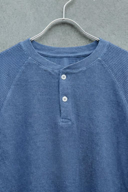 STORIESZ - CAMISETA CUELLO PANADERO WAFFLE / Azul - Zara фото 3