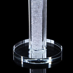 Стеклянный подсвечник на 3 свечи «Цветочные бутоны», 18×19.5×7 см