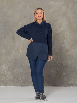 Блузка 1440 темно-синий - Novita фото 7