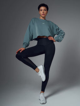 Укороченный свитшот объемного силуэта - NEVERLATE фото 5