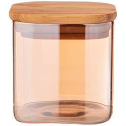 ЕМКОСТЬ ДЛЯ СЫПУЧИХ ПРОДУКТОВ AGNESS AMBER 370 МЛ 8x8x8 CM ЦВЕТ:ЯНТАРНЫЙ