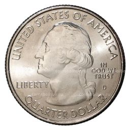 25 центов 2010 года D №5 Национальный лес Маунд Худ