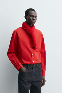 COMPACT COTTON RELAXED FIT SHIRT - Zara фото 2