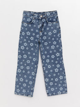 Bask?l? K?z ?ocuk Jean Pantolon - Waikiki фото 3