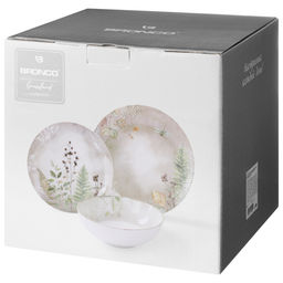 НАБОР ПОСУДЫ ОБЕДЕННЫЙ BRONCO GRASSLAND НА 4 ПЕР. 12 ПР.: 25,5 СМ, 20,5 СМ, 18 СМ  фото 2