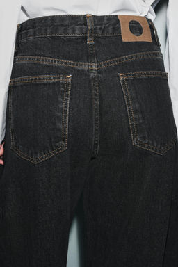 ZW COLLECTION ANKLE BALLOON MID-WAIST JEANS - Zara фото 5