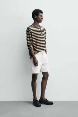 BERMUDA DENIM REGULAR FIT / Blanco roto - Zara фото 4