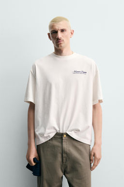 CAMISETA ESTAMPADO N?UTICO COMBINADO / Blanco