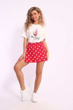 Костюм Натали 88116 футболка и шорты-юбка комбинированная фото 3