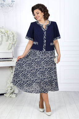 Платье Ninele 7431-Р темно-синий - Mira fashion фото 2554