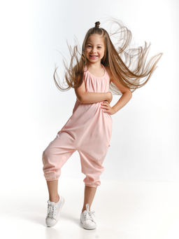 Комбинезон летний для девочки UD 7193 розовый - Mini maxi фото 4