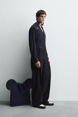 FLOWING SHIRT WITH PETER PAN COLLAR HARRY LAMBERT FOR ZARA X DISNEY  фото 4