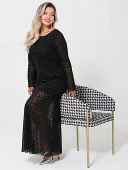 Платье Габриэлла 0455-1амх черный кристалл