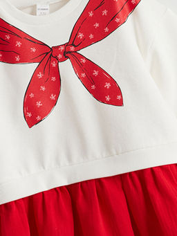 Kurdele Detayl? K?z ?ocuk Elbise