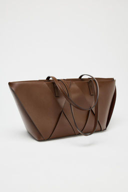 WOVEN ELONGATED TOTE BAG - Zara фото 4