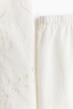 Pijama de algod?n con bordado ingl?s - H&m фото 3