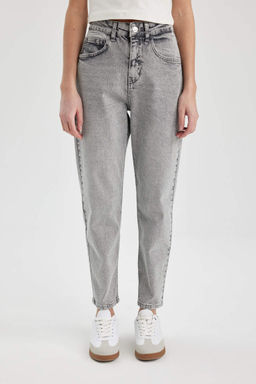 Lina Comfort Mom Fit Высокая удобная посадка Легкие узкие джинсовые брюки длиной до щиколотки