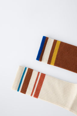 2-PACK OF LONG STRIPED SOCKS - Zara фото 3