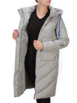 9190 GREY Пальто зимнее женское EVCANBADY (200 гр. холлофайбера) - Fashion фото 9