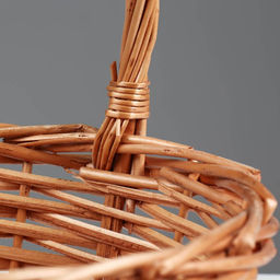 Корзина плетёная для хранения Kori, лоза, светло-коричневая, набор 3 шт.