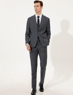 Siyah Slim Fit Tak_m Elbise - Cacharel фото 3