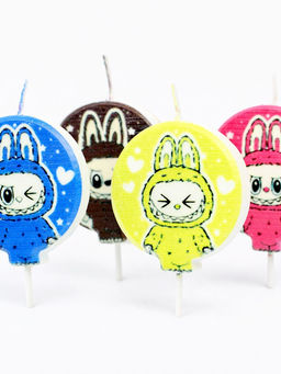 Набор свечей на шпажке "Монстрик №2" 4 шт