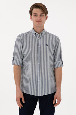 Erkek Mavi Uzun Kollu G_mlek Sepette S_rpriz _ndirim