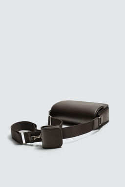 PLAIN CROSSBODY BAG WITH FLAP - Zara фото 12