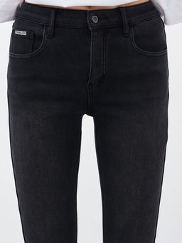 Утепленные женские джинсы широкого кроя на флисе - Mossmore фото 21