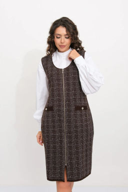 БЕЛАРУСЬ Платье Д 3481 дл/шоколад - Текстильная мануфактура фото 6