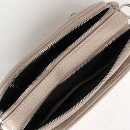 Сумка женская натуральная кожа GU 163-8380, 2отд, плечевой ремень, бежевый SALE 235983 - Adelia фото 3