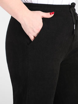 Брюки из вельвета на резинке повседневные женские - Almond фото 5