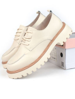 03-HY7-1D BEIGE Полуботинки женские (натуральная кожа)