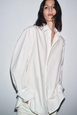 ZW COLLECTION POPLIN SHIRT - Zara фото 12