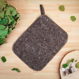 Коврик для бани Классический войлок, тёмный, 40х30см