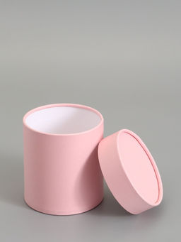 Коробка подарочная, завальцованная, "Розовая", 12 х 12 см