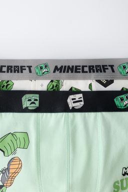 6-14 A?OS/ PACK DOS B?XERS MINECRAFT MOJANG AB. / Verde / Crudo - Zara фото 2