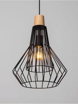 Светильник потолочный BayerLux «Крит», 1×40 Вт, Е27, черный/коричневый, 30×30×42(142)см