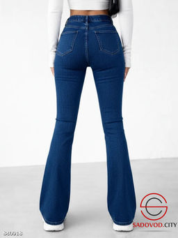 Джинсы клёш с высокой посадкой - Bruno фото 4