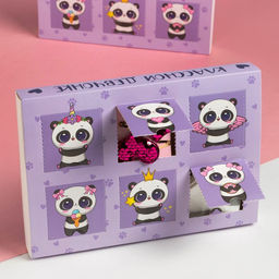 Подарочный набор адвент KAFTAN Панда: носки (р-р 14-16) и аксессуары