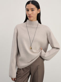 Джемпер с воротником-стойкой из вискозы / Zarina