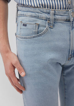 James Classic Denim Puslu Ac?k Mavi Jean Pantolon  фото 6