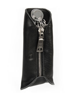 LACCOMA ключница X169-100-черный натуральная кожа фото 2