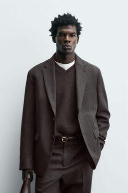 LIMITED EDITION 100% WOOL SUIT BLAZER - Zara фото 2