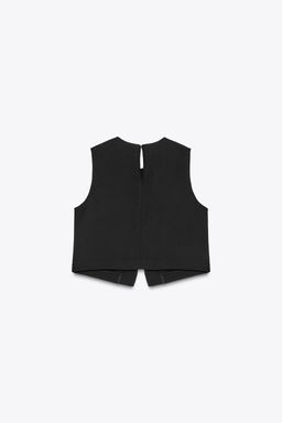 GOLD BUTTON CROSSOVER TOP - Zara фото 19