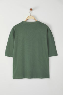TRENDYOL MAN Siyah Boxy/Kare Kesim %100 Pamuklu Basic T-Shirt TMNSS25TS00162 - Trendyolmilla фото 7