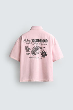 CAMISA RELAXED FIT COMBINADA / Rosa - Zara фото 10