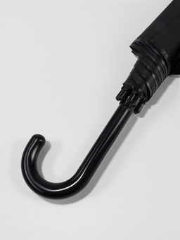 Зонт полуавтоматический «Однотон», 8 спиц, R=46/54 см, d=92 см, чёрный