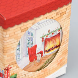 Цена за 5 шт. Бонбоньерка Уютный Новый Год , 6 х 7 х 6 см - Дарите счастье фото 3