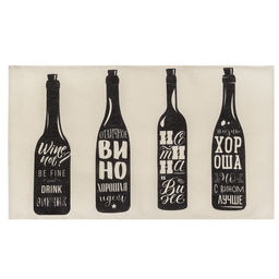 Цена за 2 шт. Полотенце кухонное Доляна Wine 35х60 см, 100% хлопок, 160г/м2  фото 2